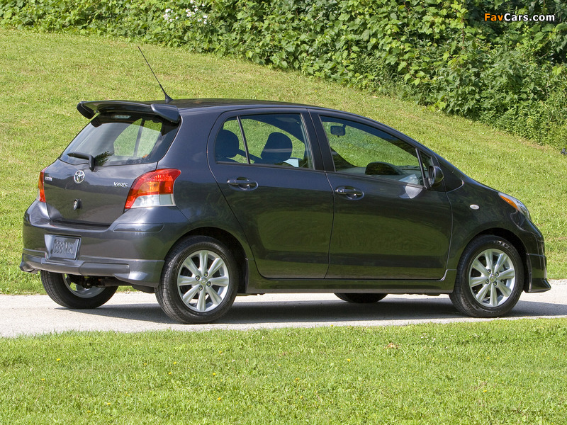 Toyota Yaris RS 5-door 2008–09 photos (800 x 600)