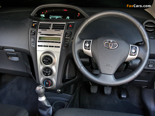 Toyota Yaris 5-door ZA-spec 2009–11 pictures (640 x 480)
