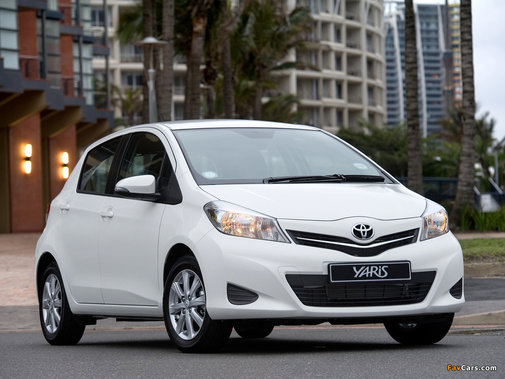 Toyota Yaris 5-door ZA-spec 2011 photos (1024 x 768)