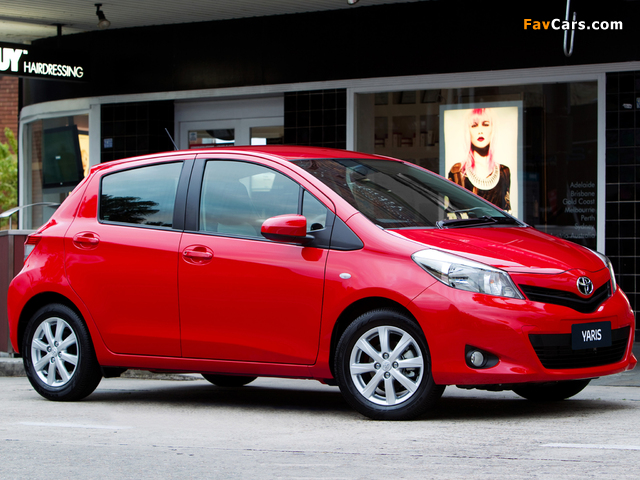 Toyota Yaris 5-door AU-spec 2011 pictures (640 x 480)