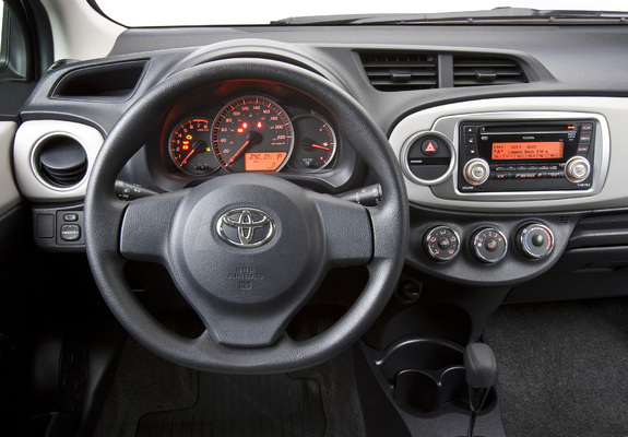 Toyota Yaris LE 5-door US-spec 2011 wallpapers