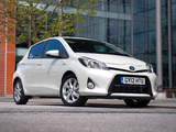 Toyota Yaris Hybrid UK-spec 2012 images