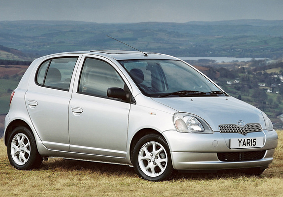 Toyota Yaris 5-door UK-spec 1999–2003 wallpapers