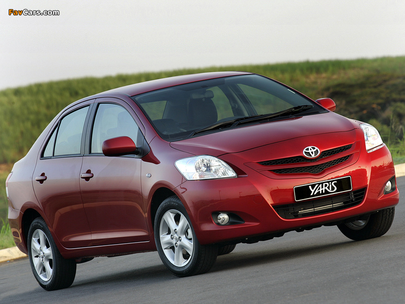 Toyota Yaris Spirit Sedan ZA-spec 2006 wallpapers (800 x 600)