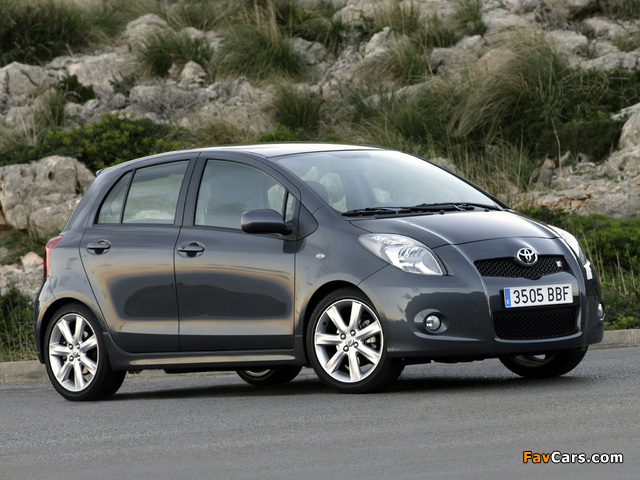 Toyota Yaris T-Sport 5-door 2007–09 wallpapers (640 x 480)