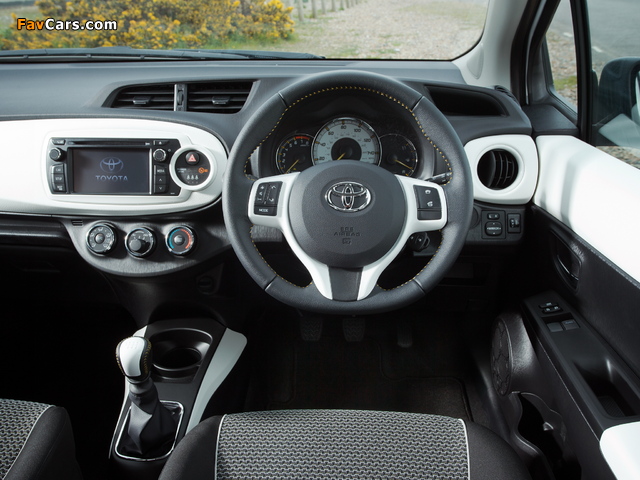 Toyota Yaris Trend 5-door UK-spec 2013 wallpapers (640 x 480)