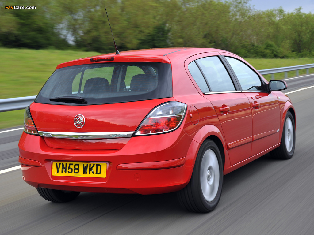 Images of Vauxhall Astra ecoFLEX 5-door 2008–09 (1024 x 768)