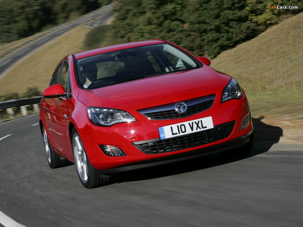 Images of Vauxhall Astra Turbo 2009–12 (1024 x 768)