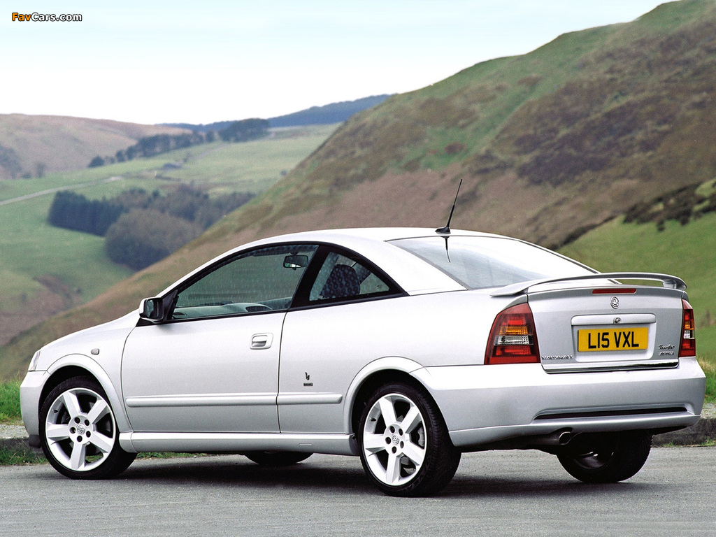 Vauxhall Astra Turbo Coupe 2000–05 photos (1024 x 768)