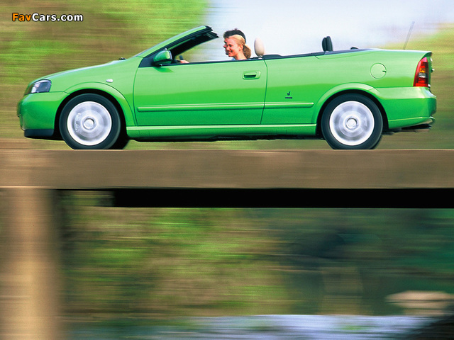 Vauxhall Astra Cabrio 2001–06 photos (640 x 480)
