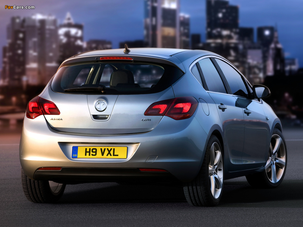 Vauxhall Astra 2009–12 images (1024 x 768)
