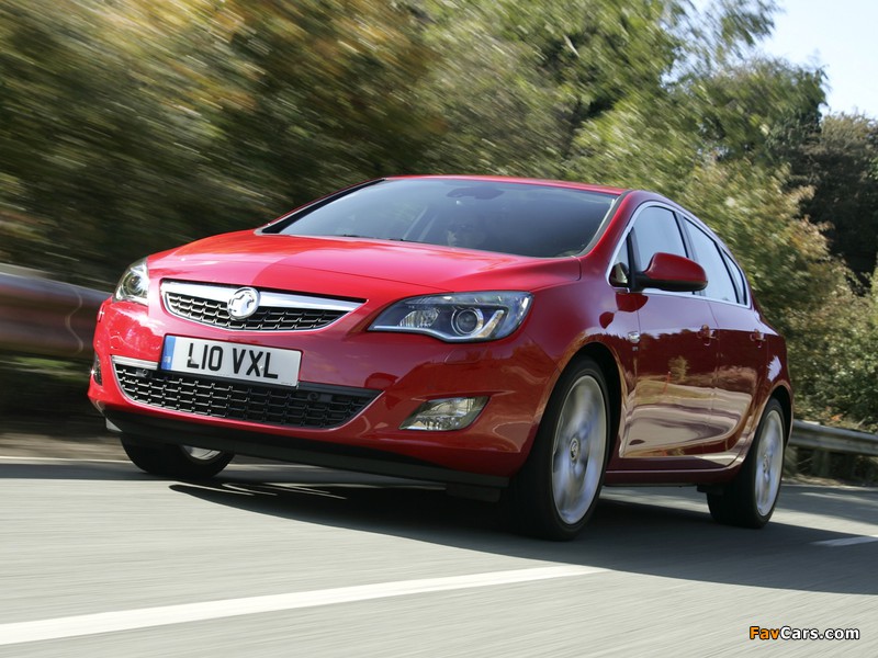 Vauxhall Astra Turbo 2009–12 pictures (800 x 600)