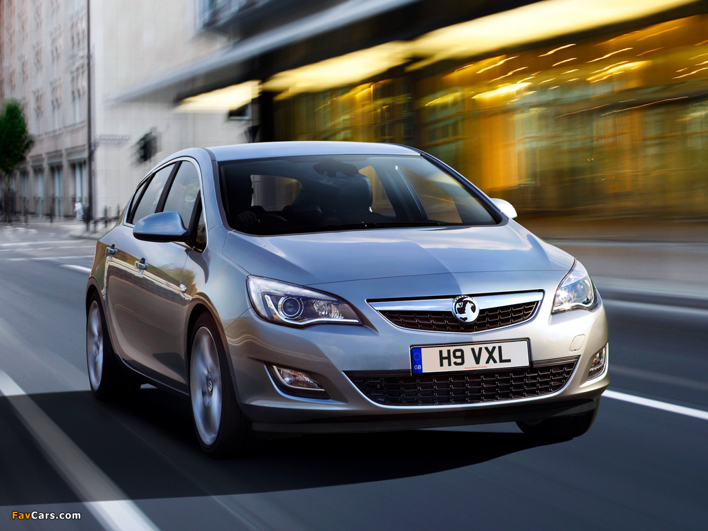 Vauxhall Astra 2009–12 pictures (1024 x 768)