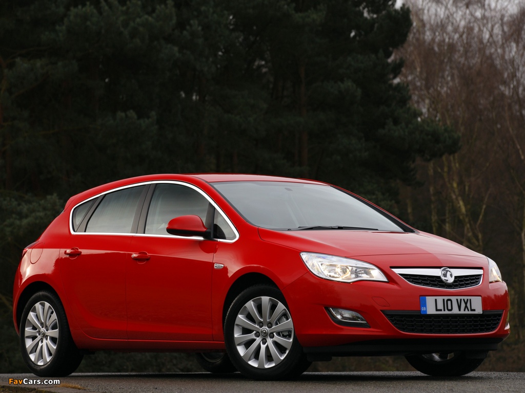 Vauxhall Astra 2009–12 wallpapers (1024 x 768)