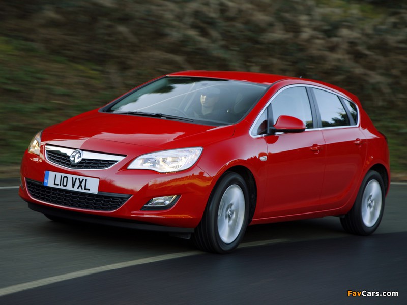 Vauxhall Astra 2009–12 wallpapers (800 x 600)