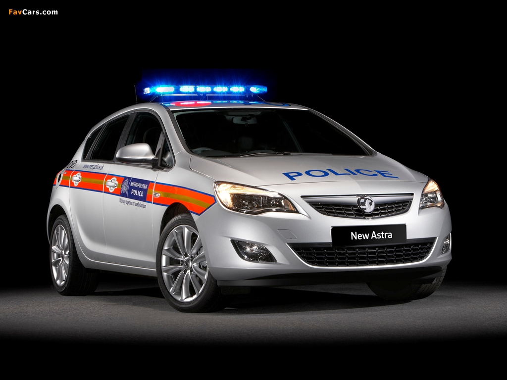 Vauxhall Astra Police 2010–12 images (1024 x 768)