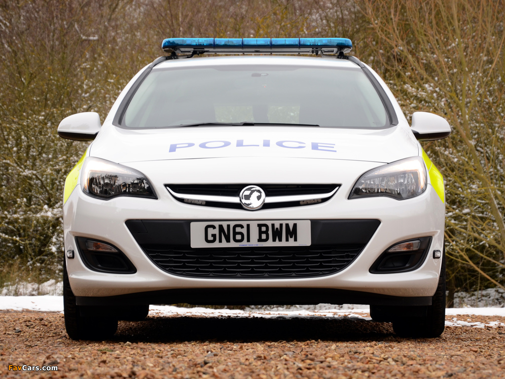 Vauxhall Astra Sports Tourer Police 2012 images (1024 x 768)