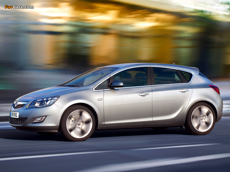 Vauxhall Astra 2009–12 wallpapers (800 x 600)