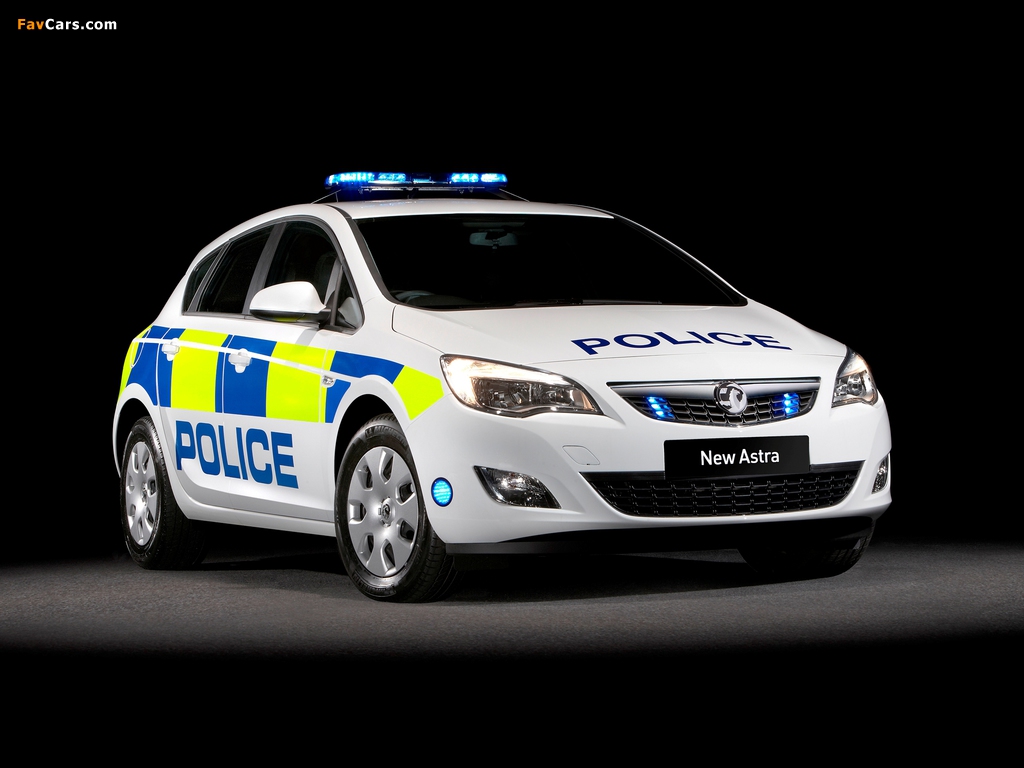 Vauxhall Astra Police 2010–12 wallpapers (1024 x 768)