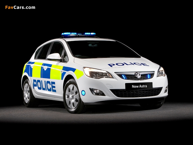 Vauxhall Astra Police 2010–12 wallpapers (640 x 480)