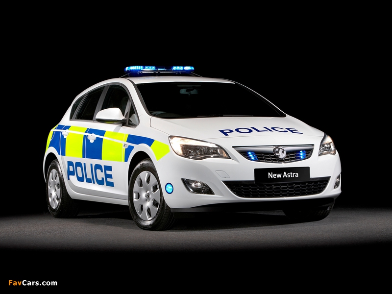 Vauxhall Astra Police 2010–12 wallpapers (800 x 600)