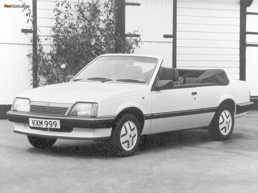 Photos of Vauxhall Cavalier Convertible 1986–88 (1024 x 768)