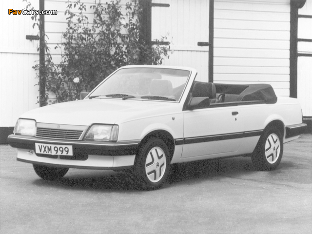 Photos of Vauxhall Cavalier Convertible 1986–88 (640 x 480)
