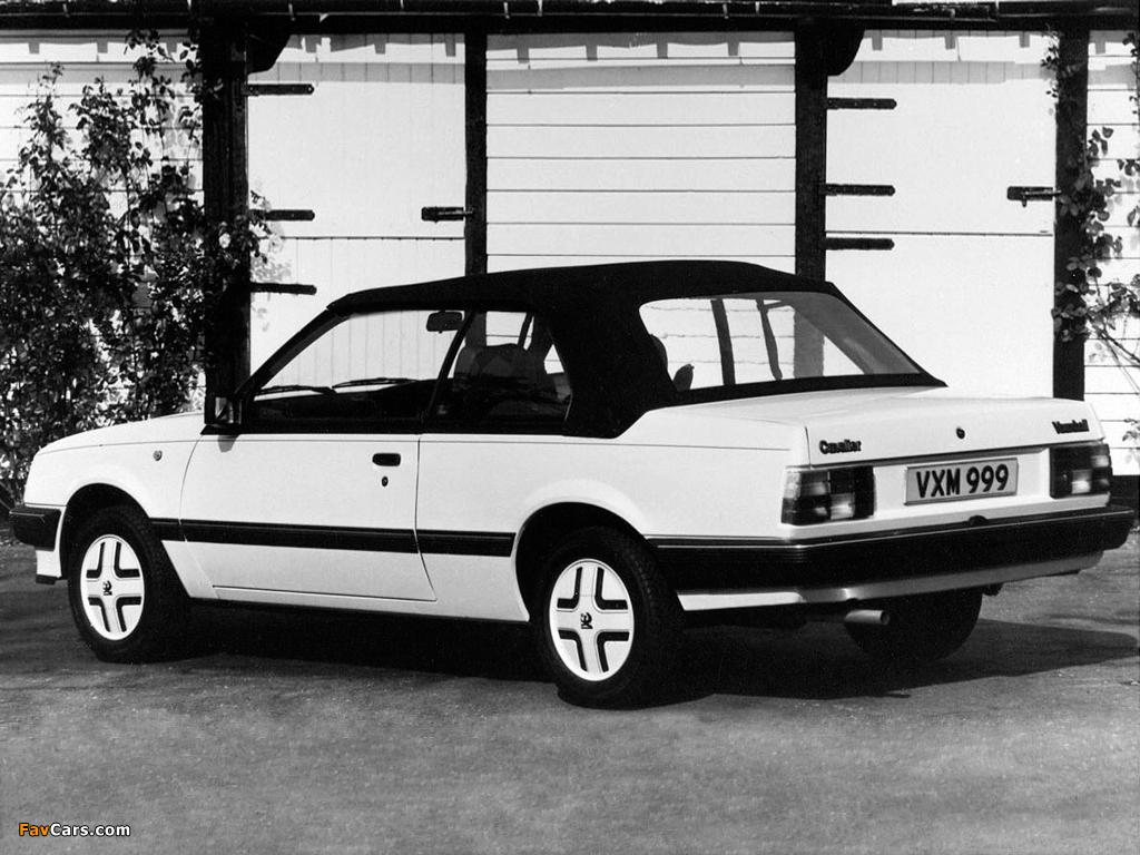 Vauxhall Cavalier Convertible 1986–88 photos (1024 x 768)