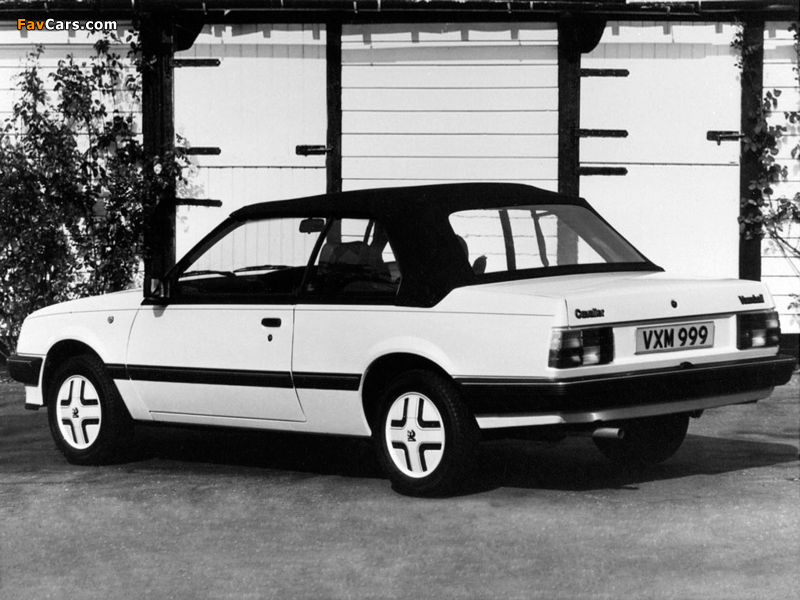 Vauxhall Cavalier Convertible 1986–88 photos (800 x 600)