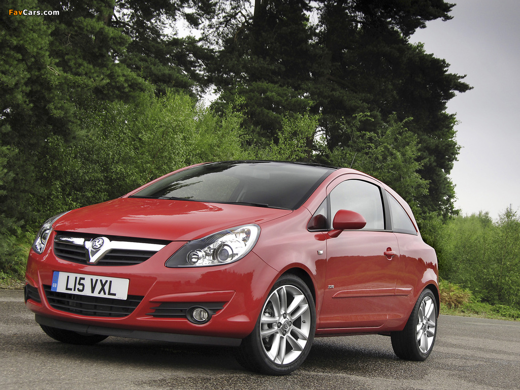 Vauxhall Corsa 3-door (D) 2006–09 images (1024 x 768)