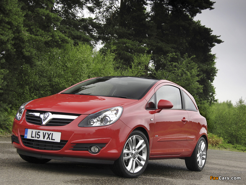 Vauxhall Corsa 3-door (D) 2006–09 images (800 x 600)