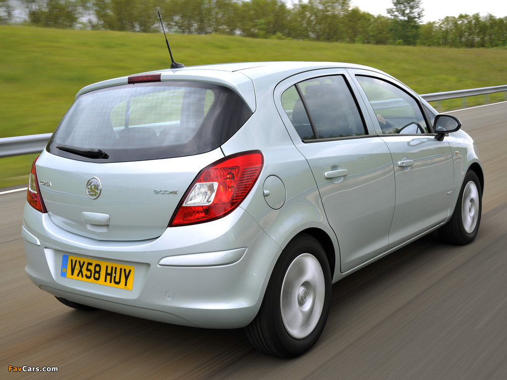 Vauxhall Corsa 5-door (D) 2009–10 pictures (1024 x 768)