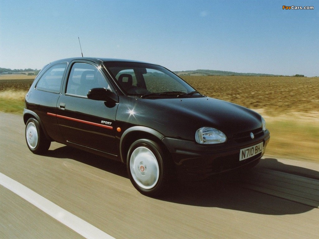 Vauxhall Corsa Sport (B) 1995–2000 wallpapers (1024 x 768)