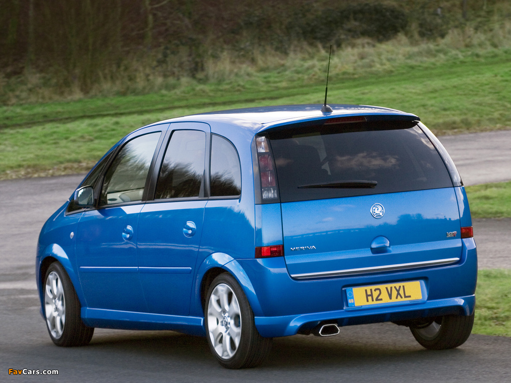 Vauxhall Meriva VXR 2006–10 images (1024 x 768)