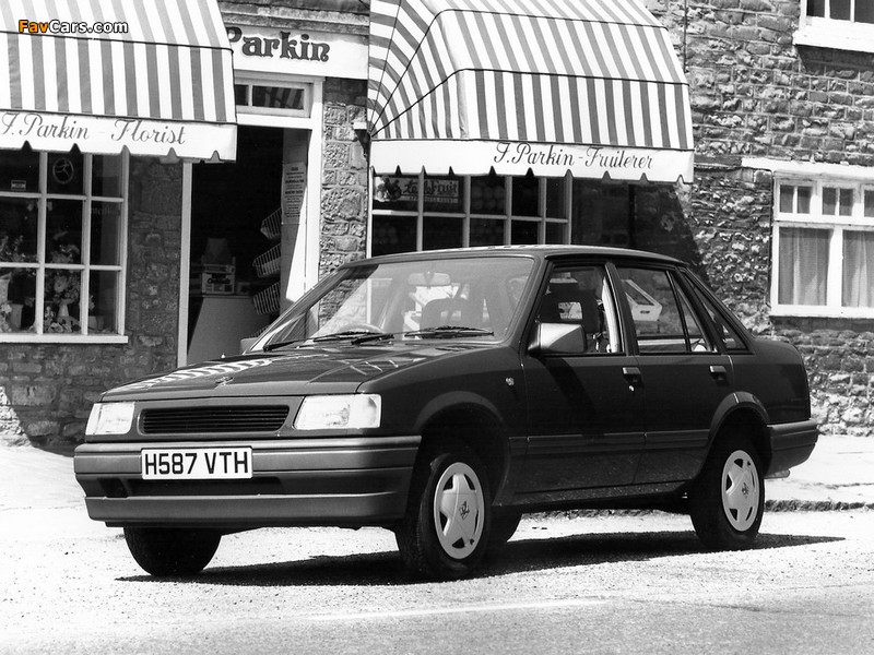 Photos of Vauxhall Nova Saloon Merit 4-door 1990–92 (800 x 600)