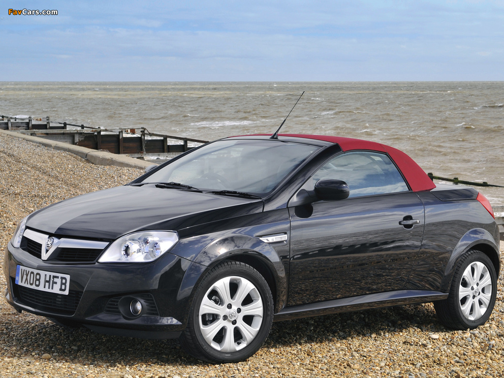 Vauxhall Tigra TwinTop Sport Rouge 2008–09 wallpapers (1024 x 768)