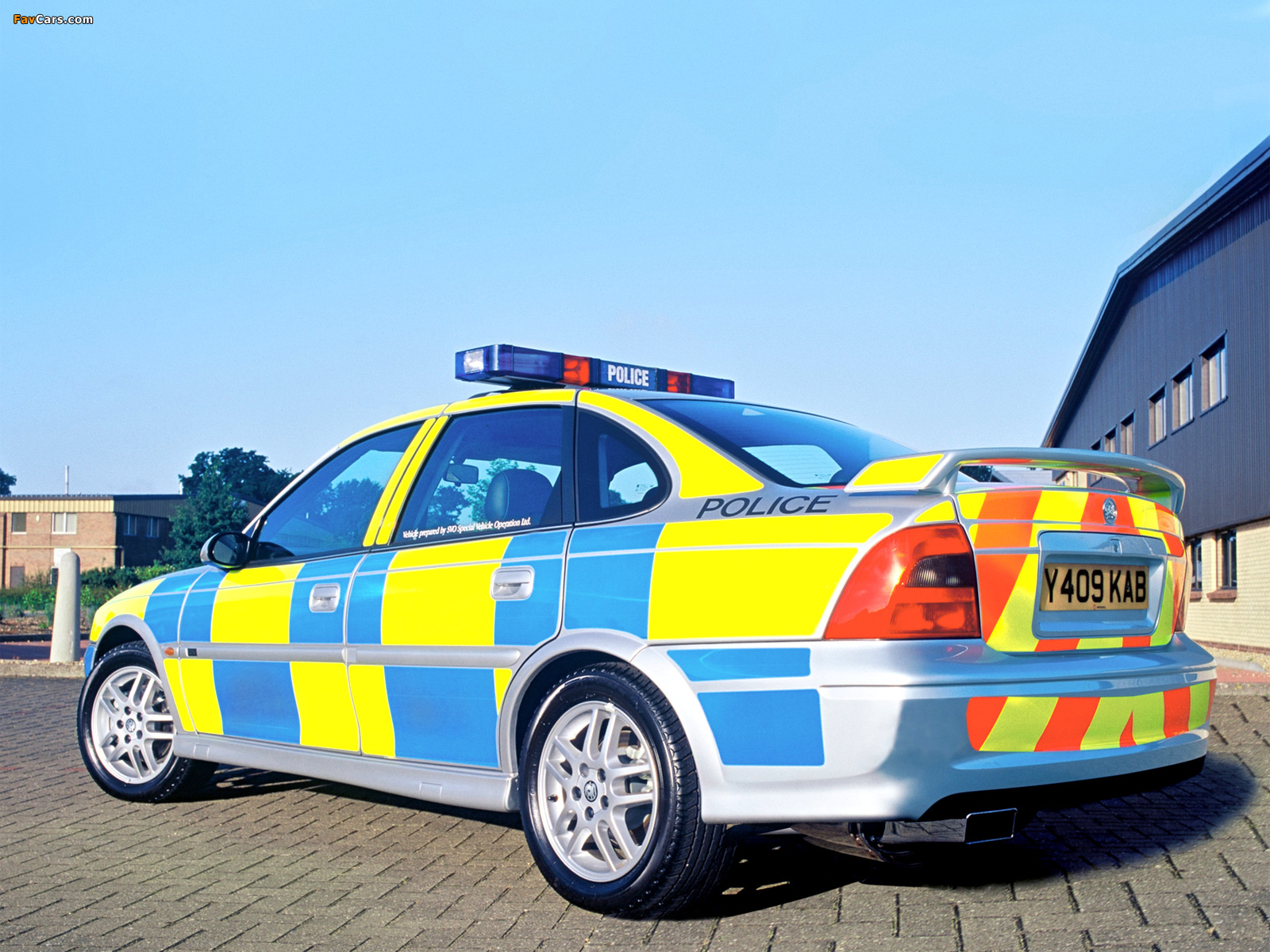 Vauxhall Vectra SRi 150 Sedan Police (B) images (1600 x 1200)