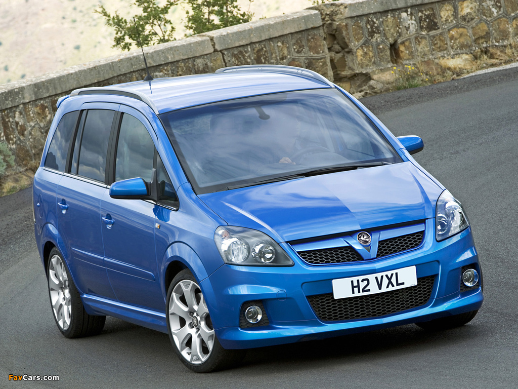 Images of Vauxhall Zafira VXR 2005–10 (1024 x 768)