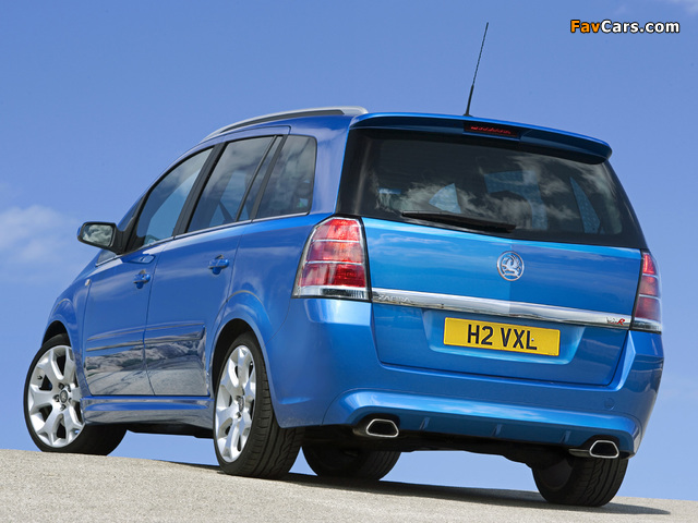 Images of Vauxhall Zafira VXR 2005–10 (640 x 480)