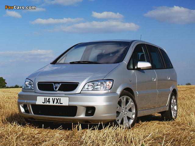 Pictures of Vauxhall Zafira GSi 2001–05 (640 x 480)