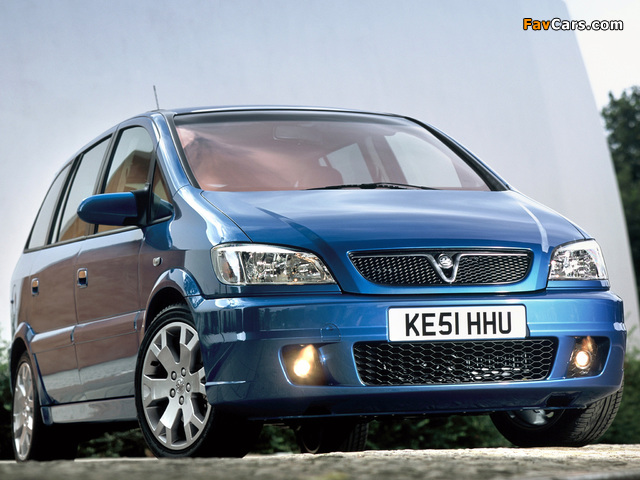 Pictures of Vauxhall Zafira GSi 2001–05 (640 x 480)