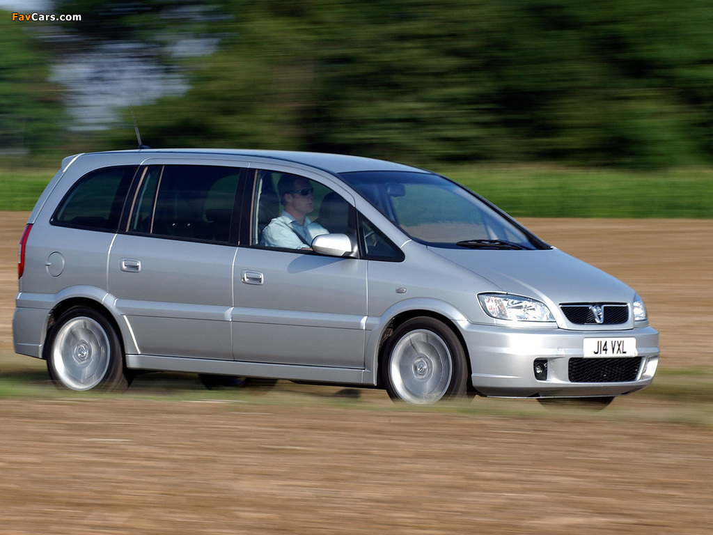 Vauxhall Zafira GSi 2001–05 images (1024 x 768)