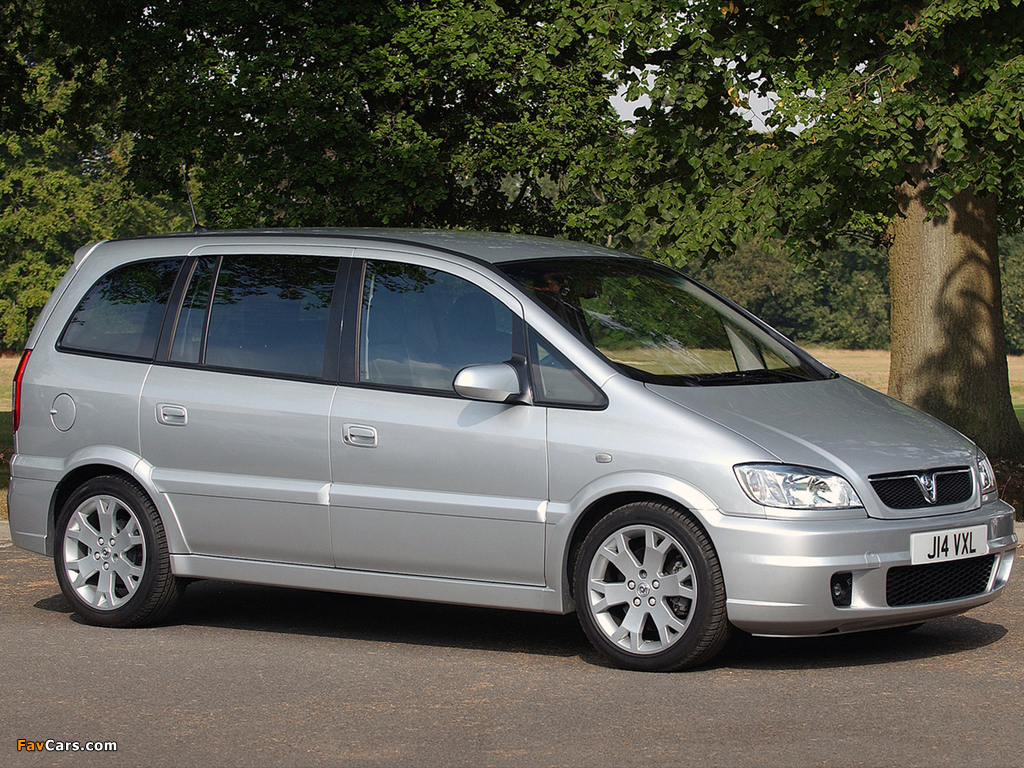 Vauxhall Zafira GSi 2001–05 pictures (1024 x 768)