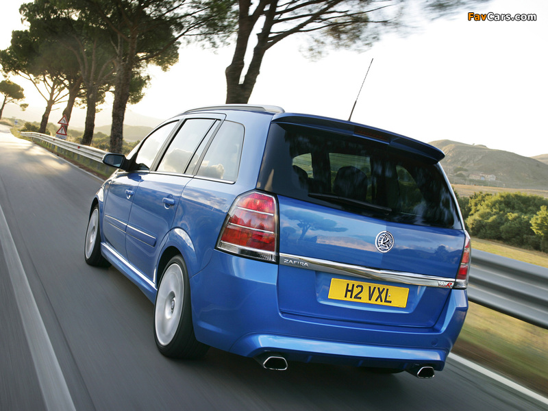 Vauxhall Zafira VXR 2005–10 pictures (800 x 600)