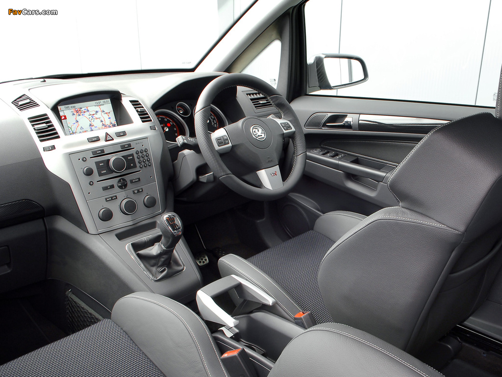 Vauxhall Zafira VXR 2005–10 pictures (1024 x 768)