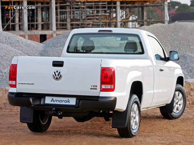 Images of Volkswagen Amarok Single Cab Comfortline ZA-spec 2010 (640 x 480)