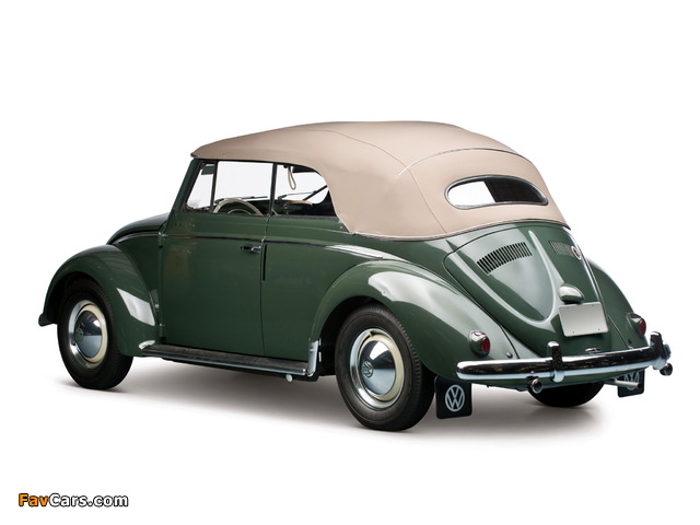 Photos of Volkswagen Beetle Convertible 1953–57 (640 x 480)