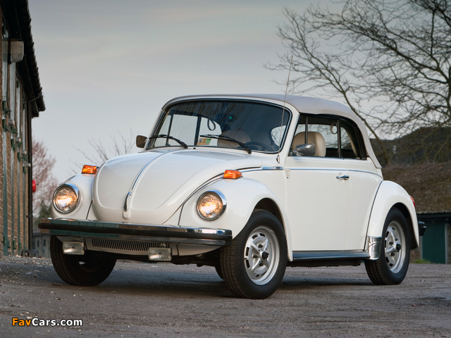Photos of Volkswagen Beetle Convertible Triple White 1976–79 (640 x 480)