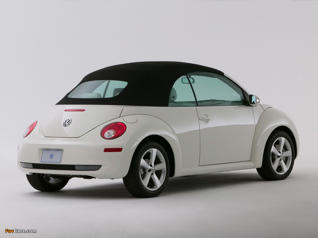 Photos of Volkswagen New Beetle Convertible Triple White 2007 (1024 x 768)