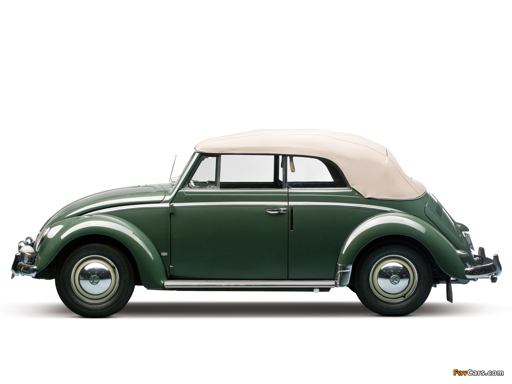 Pictures of Volkswagen Beetle Convertible 1953–57 (1024 x 768)